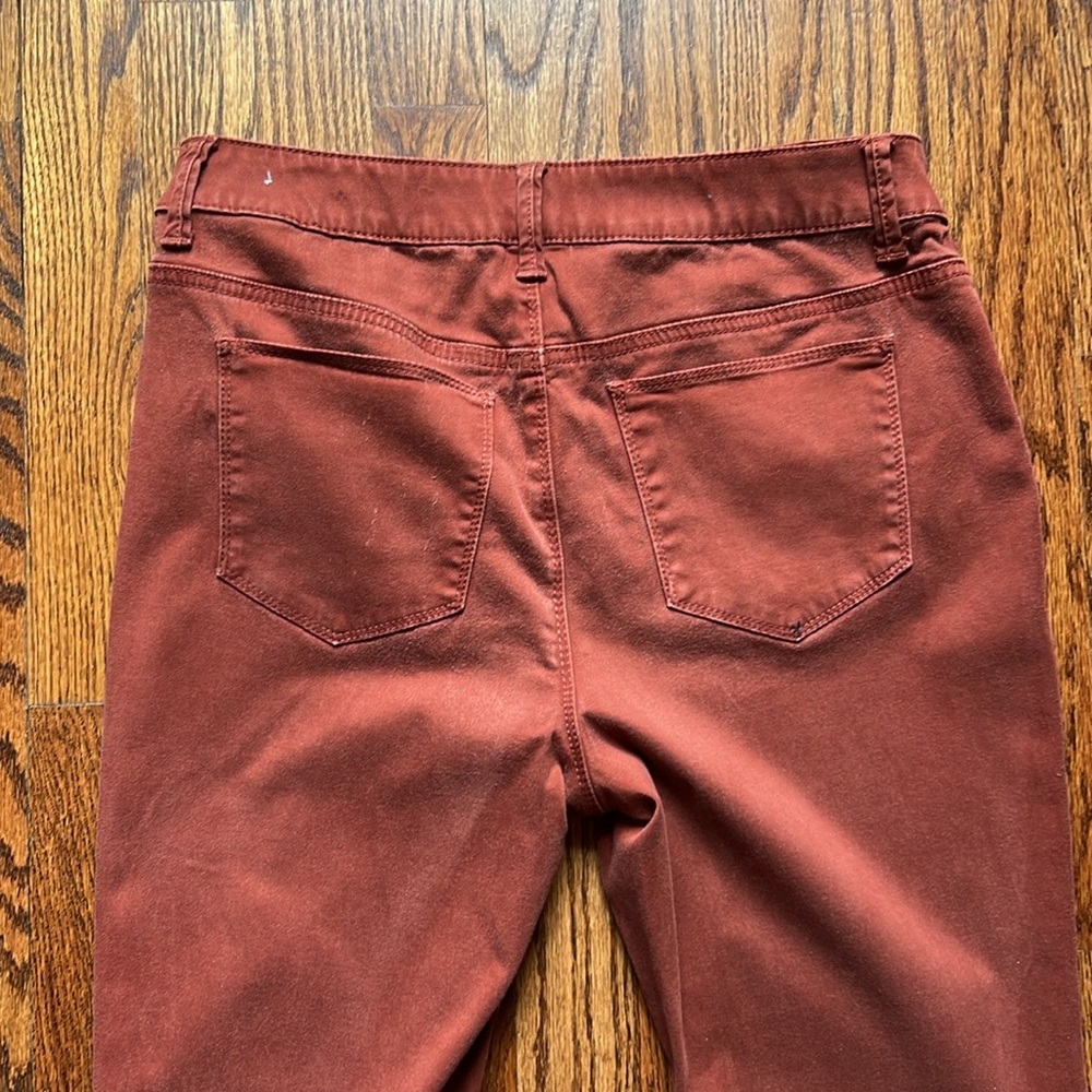 Chico’s Platinum rust colored jeggings, size 6 petite - Picture 5 of 7